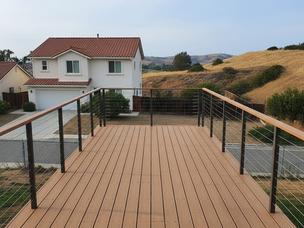 Composite Decking completed by Majestic Deck Company in Santa Ana, CA